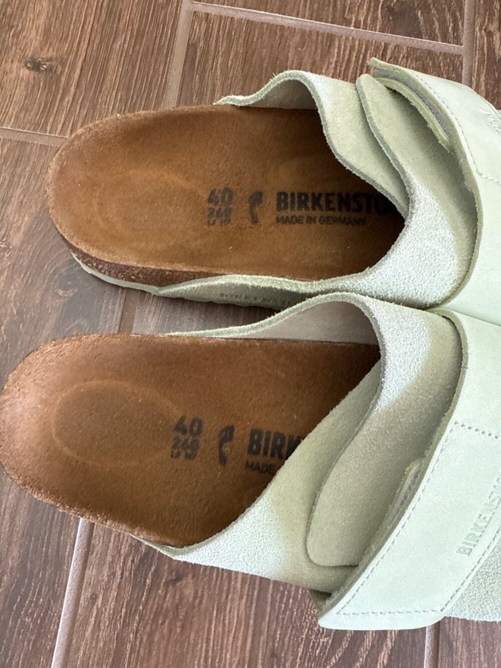 Birkenstock sz 40 Kyoto Faded Lime Suede Excellent condition - Picture 4 of 7